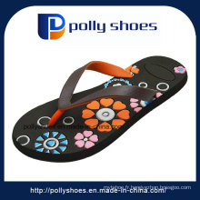 Colorful Flower Plastic Women Slipper Pcu